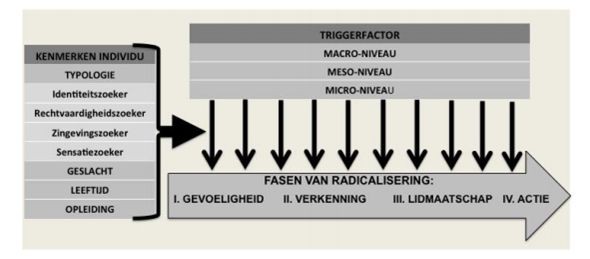 ‘triggerfactormodel van radicalisering’ van Feddes