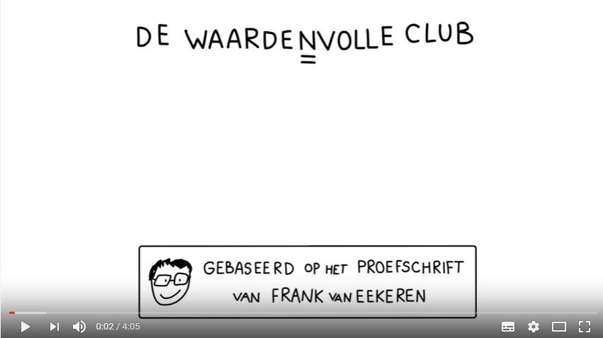 Animatiefilmpje over de Waardenvolle club